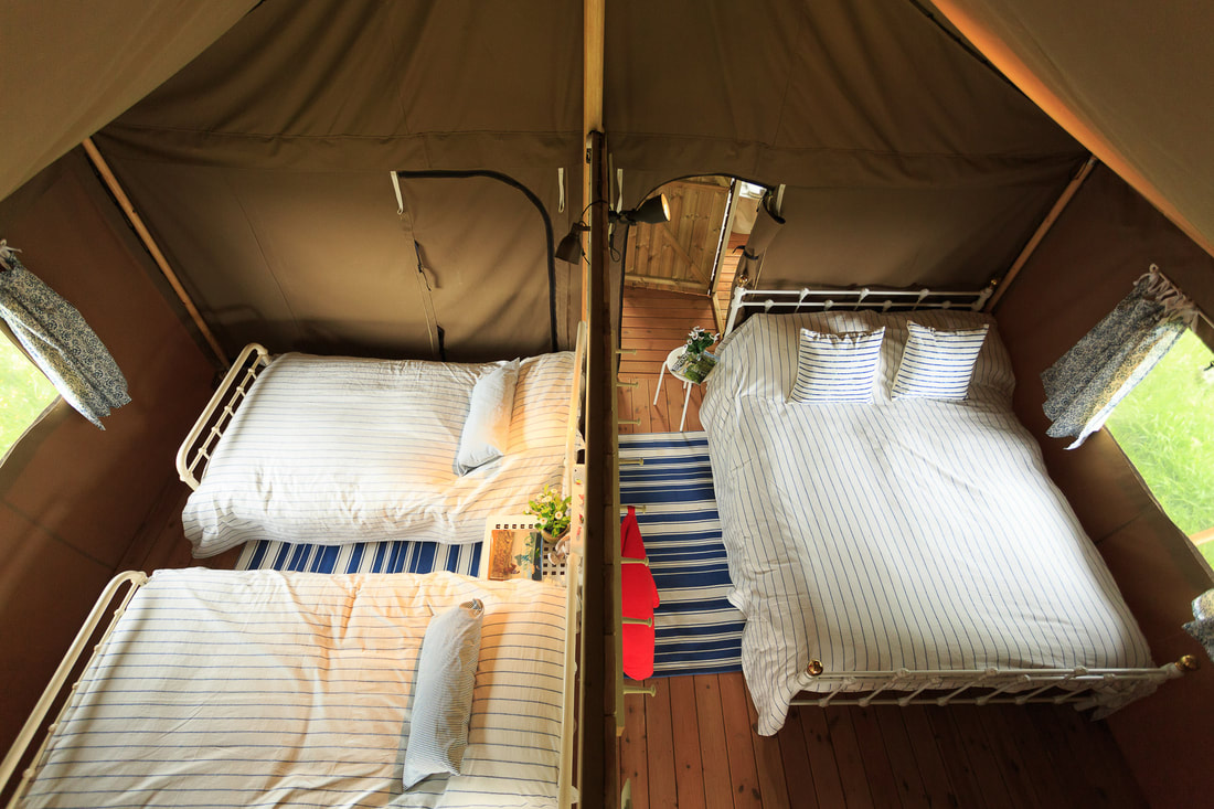 Safari Tent Glamping Bedrooms