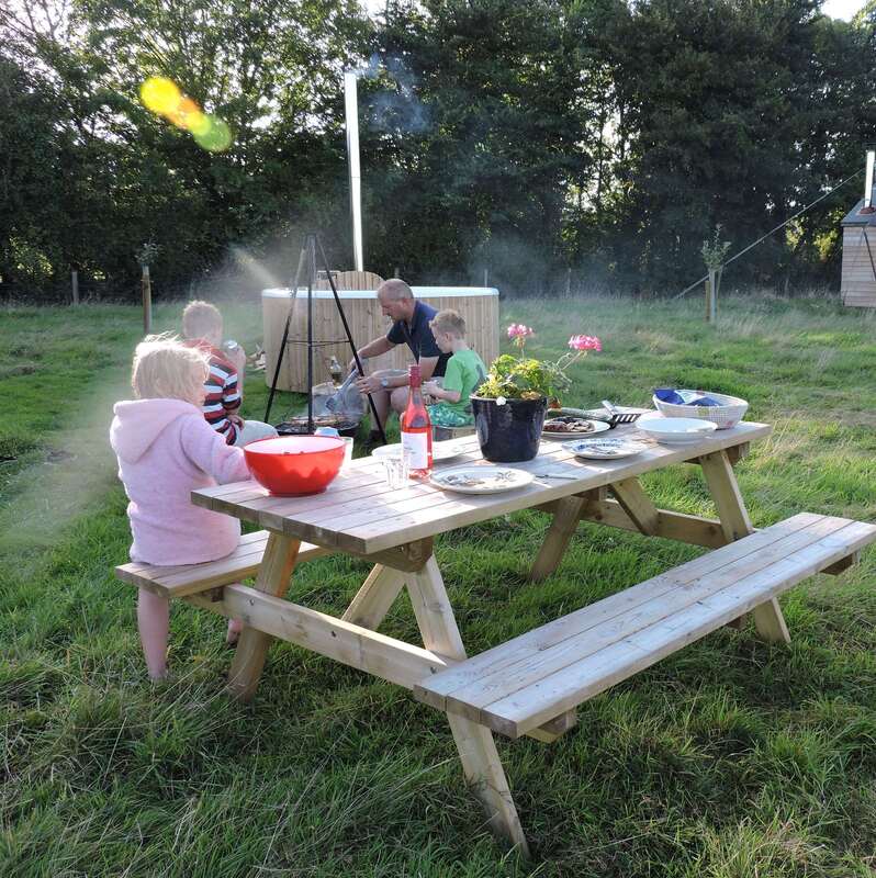 Child friendly glamping holiday Somerset
