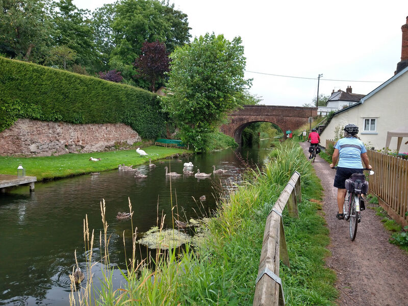 bike cycling Devon canal path
